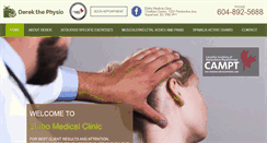 Desktop Screenshot of derekthephysio.com