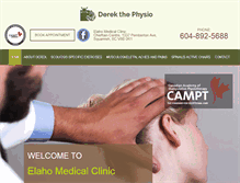 Tablet Screenshot of derekthephysio.com